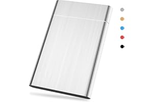 HAHHY Externe Festplatte 1TB, Externe Festplatte USB3.0 Festplatte Extern für MacBook, PC, Xbox One, Xbox 360, Desktop, Chromebook, Laptop (1TB,Silber)