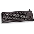 CHERRY G84-4400, Kompakte Tastatur mit Trackball, Deutsches Layout (QWERTZ), Kabelgebunden (PS/2-Anschluss), 2 Maustasten, Me