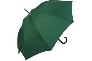 RS-VERSAND RS-Regenschirm Holzstock groß stabil für Damen und Herren mit Automatik- grün