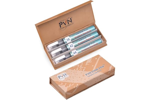 PVN Dyne Plus Pen for Surface Tension-Treatment Measurement (European Standards) /used by Dyne-Level Testing For Film -Object, Coated boards(CONVERTING PACK) 38, 42, 44 dynes (BLUE)