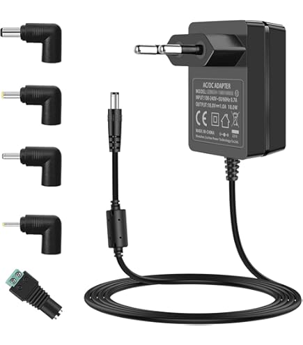 Alimentatore TOP CHARGEUR 18V 2A 36W - Connettore 5.5x2.5mm, Per Sostituire Caricatori Da 18V, Con Certificazione CE