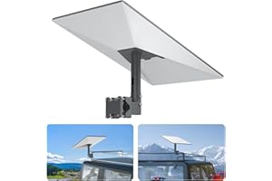 EDUP HOME Starlink Gen 3 RV - Soporte de escalera de aleación de aluminio, accesorios de montaje Starlink V3 con rango de instalación, adaptador de tubo de 0.8 a 1.97 pulgadas para plato Starlink Gen