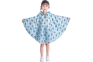 Freesmily Kinder Netter Regenmantel Wasserdichter Regen Poncho Jacke Mantel für Mädchen Jungen Kind