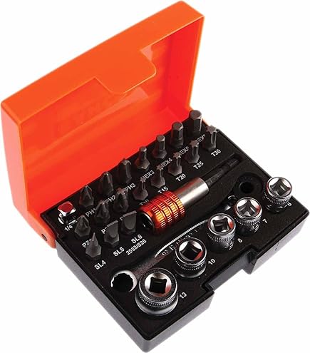 Aexit 5 mm - 12 mm-écrou hexagonal clé Outils Tournevis à douille 7 pièces 871S579