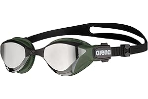 arena Cobra Tri Swipe Mirror Occhialini Triathlon Unisex Adulto, Occhialini Nuoto Piscina con Lenti a Specchio, Anti-Appannamento, Protezione UV, 3 Ponti Nasali Intercambiabili