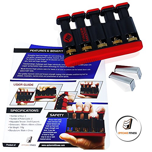 Finger Master Hand Nagelhärter – Trainingsgerät für Arthritis Therapie und Griffigkeit & Finger Stärkung, ob für Gitarre Praxis, Klettern Training, Fitness & andere Sportarten (Toll für Erwachsene & Kinder) - 4