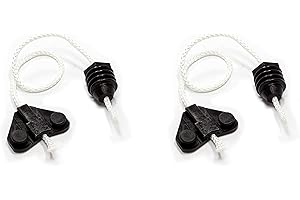 MIRTUX Kit de 2 Bisagras de Cuerda para Puertas de Lavavajillas Compatible con Fagor, Edesa, Brant, Aspes, General Electric - Cuerda Tensora para Edesa - Recambios de Bisagras para Fagor