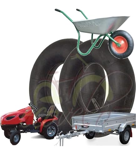 2 Pneumatici Rinforzati UNION 4.00-10 6PR 69N - Per Carrelli, Rimorchi E Appendici, Max Carico 715 Kg