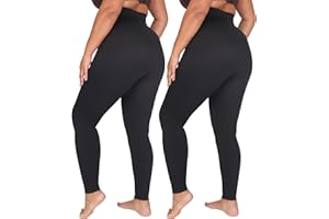 Conturve High Waisted Tummy Control Leggings for Women - Women's Shapewear Gym Leggings