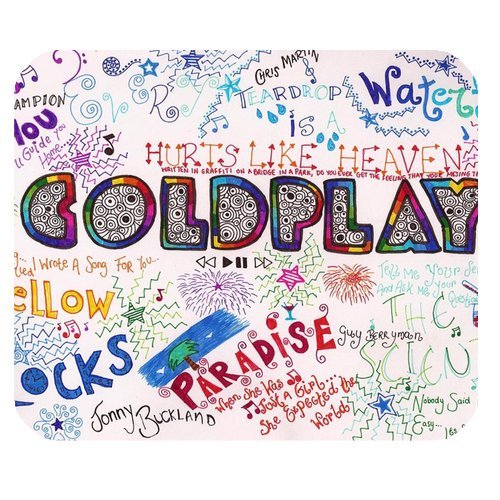 Office Mouse Pad,220mm*180mm*3mm Customized Standard Non-slip Rectangle Mouse Pad Coldplay,Mauspad