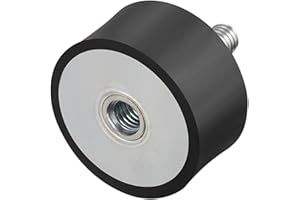 sourcing map M8 Filetage Mâle Femelle Silent Bloc Support Caoutchouc Vibration Isolateurs Amortisseur 40mm x 20mm
