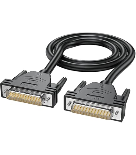 Futheda DB25 - Connecteur D-SUB Mâle/Femelle 25 Broches - Adaptateur RS232 Sans Soudure Avec Bornier