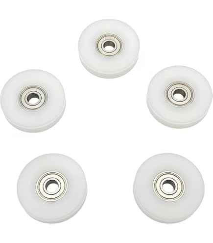 4 Ruedas Polea Nailon 12x32x8 Mm - Rodamiento Bolas, Para Muebles, Puertas Correderas, Ventanas