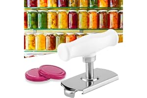 AUNMAS Ouvre-Bouteille, Décapsuleur Ouvre-bocal Réglable pour les Mains Faibles, Multifonctionnel Outil Pratique de Cuisine Manuel à ouverture Rapide pour Bocal en Acier Inoxydable pour Ouverture