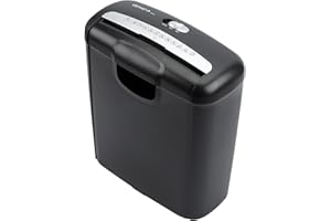 Genie 240S distruggidocumenti professionale, taglio a strisce, trituratore fino a 6 fogli, livello di sicurezza P2, trituratore per carte di credito e documenti, 72 dB, protezione contro il