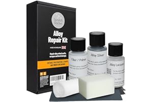 THE SCRATCH DOCTOR Scratch Doctor Alloy Repair Kit Restore Car Wheel Scuffs and Scrapes With Ease Complete Kit Including Paint Primer and Lacquer (Silver)