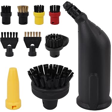 Bürstendüsen-Set Für Kärcher Dampfreiniger – 8 Stück, Nylon & Edelstahl – Für SC1, SC2, SC3, SC4, SC5, SC7 & CTK10
