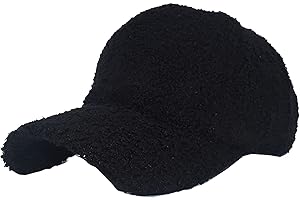 INOGIH Berretto Baseball Pelliccia Sintetico Invernale - Berretti Allaperto Calde Cappello Beanie Lana di Agnello con Visiera da Donna