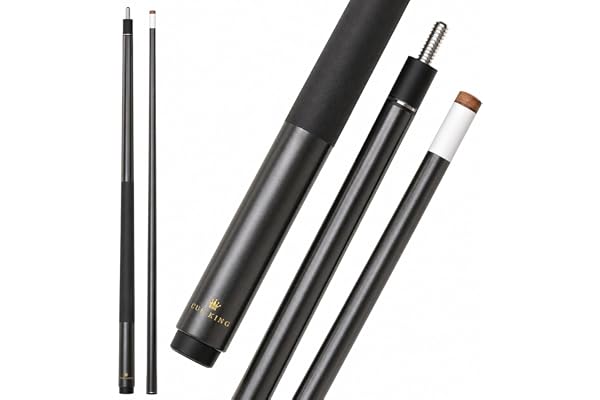 Cue-King Ultra Pool Cue 2 delar 58” 20oz med 13 mm Premium spets och handtag, Pool Cue Stick, Professionell Pool Cue, Grafitkomposit
