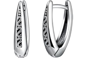 Yumilok Boucles d'oreilles Inoxydable Vintage Hommes Femmes Créatives Triangle Bagues d'oreilles Street Hippie Anneau d'oreille Bijoux Fantaisie Créoles Adolescents Décoration