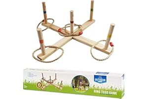 OUTDOOR- Garden Ring Toss Game, 0713045, Brown