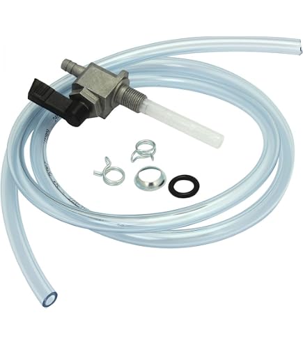 Robinet Essence Chromé M10 - Cyclingcolors - Pour Mobylette Peugeot 101-105 - Durite 5-6mm