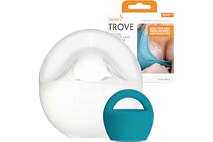 Boon Trove Silicone Manual Breast Pump — 1 Count — Hands Free Passive Breast Pump for Nursing Newborns and Breastfeeding Essentials