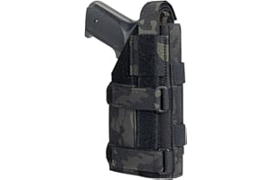 EXCELLENT ELITE SPANKER Fondina tattica universale per pistola Fondina per pistola regolabile Fondina per cintura/gamba per softair per G17 G18 G19 G26 G34 M1911 XD-45acp CZ P-10C