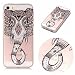 Produktbild iPhone 5 5S SE Hülle, E-Unicorn Handyhülle Apple iPhone 5 5S SE Hülle Transparent mit Muster 3D Elefant Blume Silikon Durchsichtig Tasche Ultra Slim Dünn TPU Bumper Schutzhülle Stoßfest Hochwertigem Zubehör Set Etui Schale Back Case Cover Rückseite