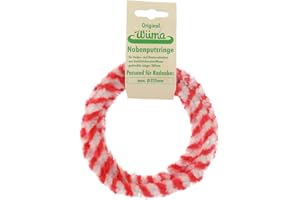 Nabenputzringe WÜMA rot/weiß, SET, vorne u. hinten, -Nabe 232mm, 760mm lang