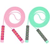 Flintronic Skipping Rope for Children, Soft Jump Rope and Free Adjustable Rope, Adjustable Length, Soft Foam Non-Slip Handle