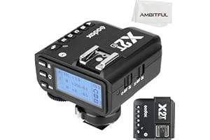 Godox X2T-F TTL 2.4G Wireless Flash Trigger for Fuji, Bluetooth Connection, 1/8000s HSS, TCM Function, 5 Separate Group Buttons, 3 Function Button for Quick Setting for Fuji Camera