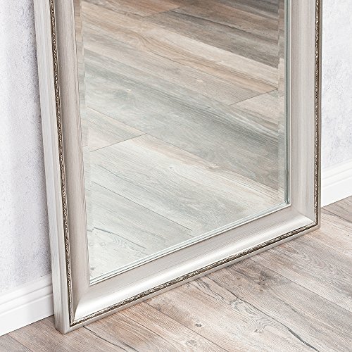 SONDERPREIS / B-Ware: Spiegel 160x60cm WANDSPIEGEL BAROCK ANTIK-SILBER Copia HOLZRAHMEN - 4