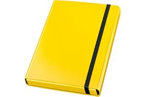 VELOFLEX 4443310 - Pudełko na dokumenty Velocolor, DIN A4, z gumką, kartonowe, laminowane, żółte, 23 x 32 x 4 cm, 1 szt.
