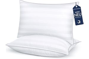 COZSINOOR Kopfkissen 40x80 cm 2er Set Komfort Kissen Ökotex, Bestes Ergonomisches Kissen gegen Nackenschmerzen, Premium Schlafkissen Waschbar Bettkisen für Seitenschläfer Rückenschläfer Bauchschläfer