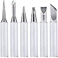 YIHUA #1401 Soldering Iron Tips Set (6PCS) Long-Life Type for YIHUA 926LED-III(110W,Red), 939D+ III EVO, 948DQ-III, 948D-III, 938BD+-II & 995D+ EVO Soldering Stations ONLY