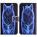 Produktbild TienJueShi Wolf Flip Book-Style Brief Leder Tasche Schutz Hulle Handy Case Abdeckung Fall Wallet Cover Etui Skin Fur MAZE Alpha 4G LTE 6 inch