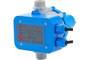KATSU TOOLS KATSU Automática Interruptor de Control de Presión de Bomba de Agua, Controlador de Presión Electrónico para Bombas Vortex y de Jardín, Bomba de Agua Limpia 151015