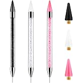 SinChic Pencil Pen Selector Crystal,3 PCS Wax Pen for Rhinestones Diamond Painting Pens Nail Art Tool Manicure Gems Selector