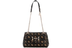 GUESS SILIA GIRLFRIEND SATCHEL, COLOR BSG - BISCOTTI LOGO BSG - BISCOTTI LOGO One Size