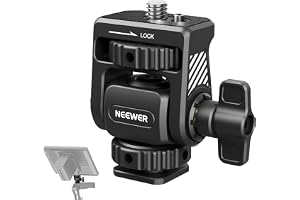 NEEWER Fältmonitorhållare med kallsko 360° vridbar 180° lutning anti-vridskruv kompatibel med Atomos Ninja 5" och 7" kameramo