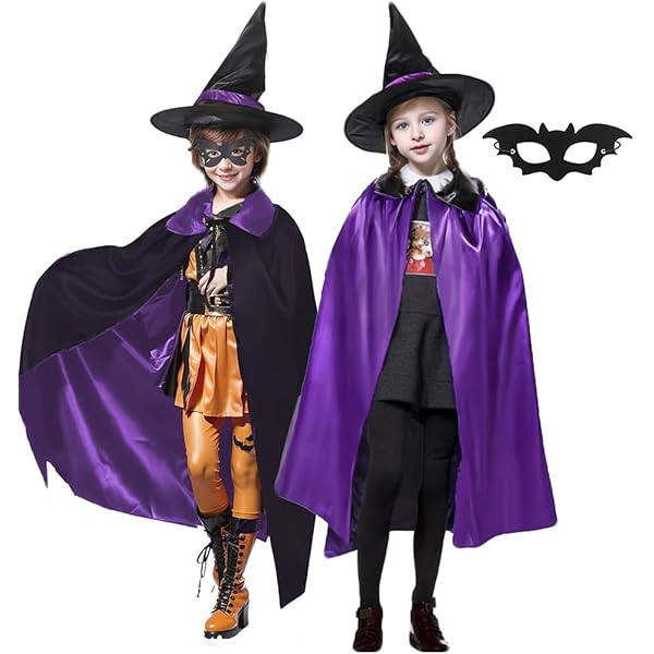 ZZQVIP Déguisement Sorcière Fille 3 Pièces – Costume Halloween