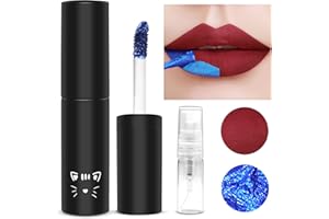‎PRREAL Prreal Lip Stain,Peel Off Lip Stain Lip Tint,Tattoo Color Lip Gloss,Long Lasting Waterproof Liquid Lipstick with 3ML Empty Spray Bottle,Non-stick Cup Lip Tint Lip Makeup For Women Girls#Reddish Brown