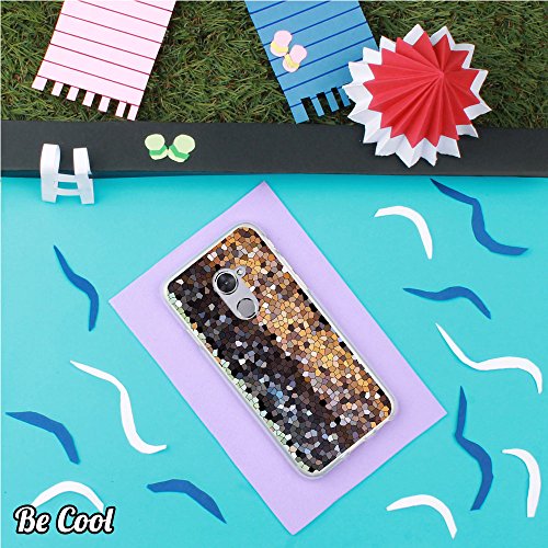 Becool   - Funda Gel Flexible para Vodafone Smart V8  Carcasa TPU fabricada con la mejor Silicona  protege y se adapta a la perfecci  n a tu Smartphone y con nuestro exclusivo dise  o  Mosaico Madera Abstracto 
