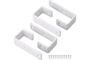 BQLZR Ganci resistenti a 7 forme per scaletta per letto a castello, per casa, confezione da 4, colore: bianco
