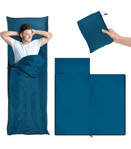 Sac De Couchage Ultra Léger 600g - Drap Compact Pour Randonnée, Camping Et Auberges - Confort Idéal Été