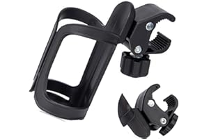 GEPAS Portaborraccia MTB Bici, Portabottiglie da Bicicletta,Nero Bike Bottle e Cup Holder 360 Gradi di Rotazione Borraccia Bicicletta;Porta Borraccia Fit Biciclette, Passeggino e Rotelle,MTB