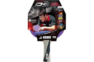 ‎GEWO GEWO Profi Tischtennisschläger PS Blast Control, Carbon, Carbon Pro & Junior – ITTF-zugelassen für fortgeschrittene Spieler, mit hoher Rotation, 1,8–2,0 mm Schwamm, konkaver Griff