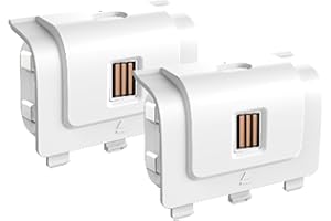 snakebyte Xbox Controller-Akkus - 2X Ultra-Starke 1.100 mAh Akkus für Xbox X|S & One Wireless Controller, Überladungsschutz & Schnellladung, 5 Jahre Garantie (Weiß)