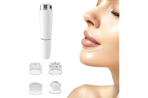 BNOYONERAS Masajeador Facial 4 en 1 Masajeador Facial Eléctrico Masaje Facial Dispositivo de Masaje Mini Masajeador de Acupresión para Músculos Acupresión Dispositivo para Acupresión Muscular (Blanco)